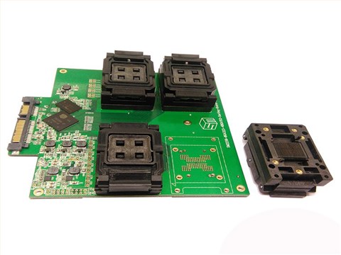 SSD NAND flash SM2256K Controller test solution for BGA152 132 8