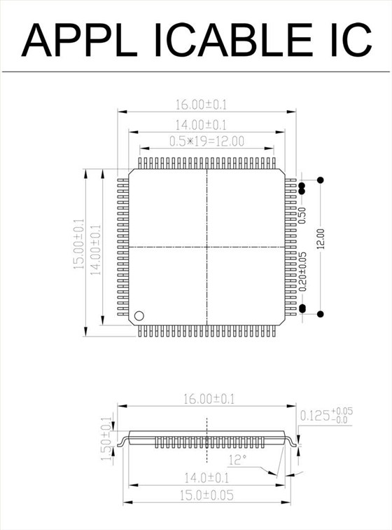 TQFP100 FQFP100 QFP100 to DIP100 Programming Socket