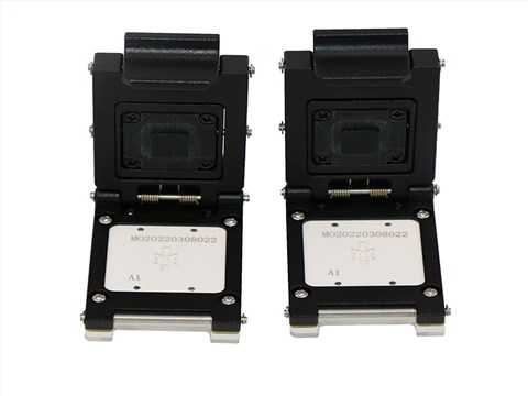 QFN16-0.5-4.15x3.65 clamshell test socket for burn in test