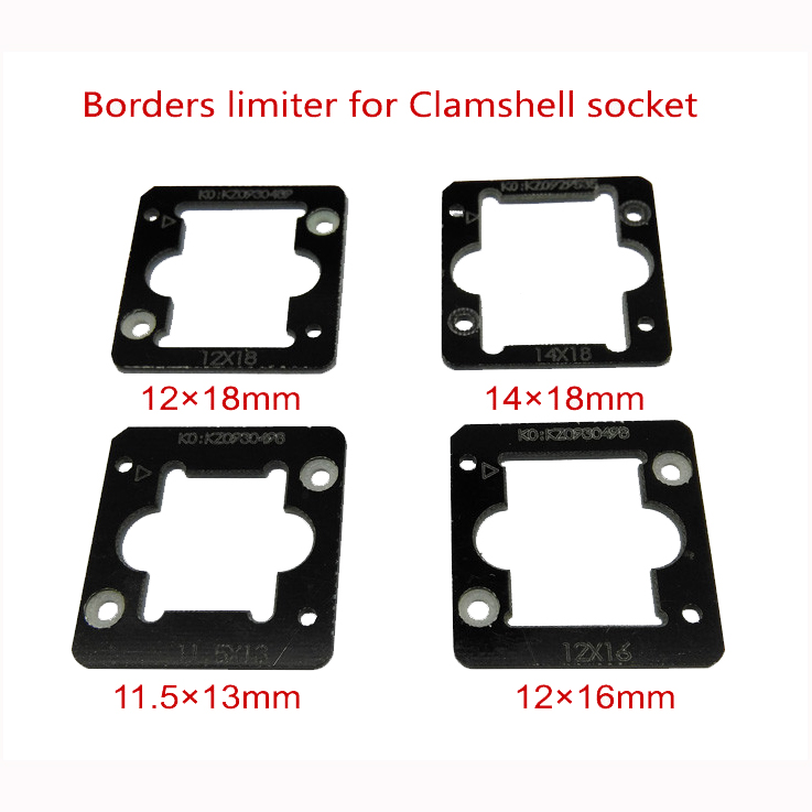 eMMC/eMCP test Socket borders limiter frame guider