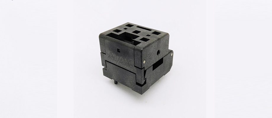 QFN44 MLF44 WLCSP44 Burn in Socket Pin Pitch 0.4mm IC Body Size 6*6mm Clamshell Flash Test Socket Adapter QFN44 burn-in socket