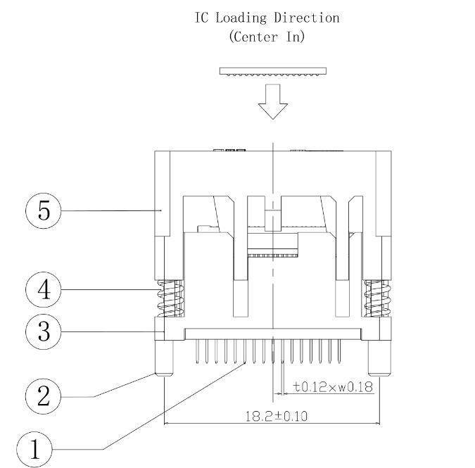 DDR3-0.8 78pin Burn in socket Ball Pin Pitch 0.8mm2
