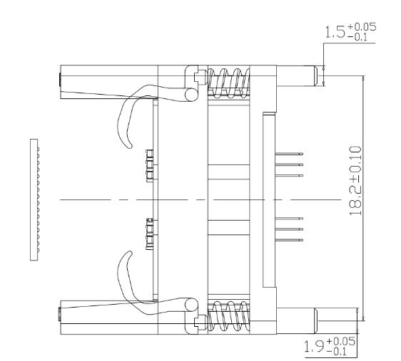 DDR3-0.8 78pin Burn in socket Ball Pin Pitch 0.8mm3