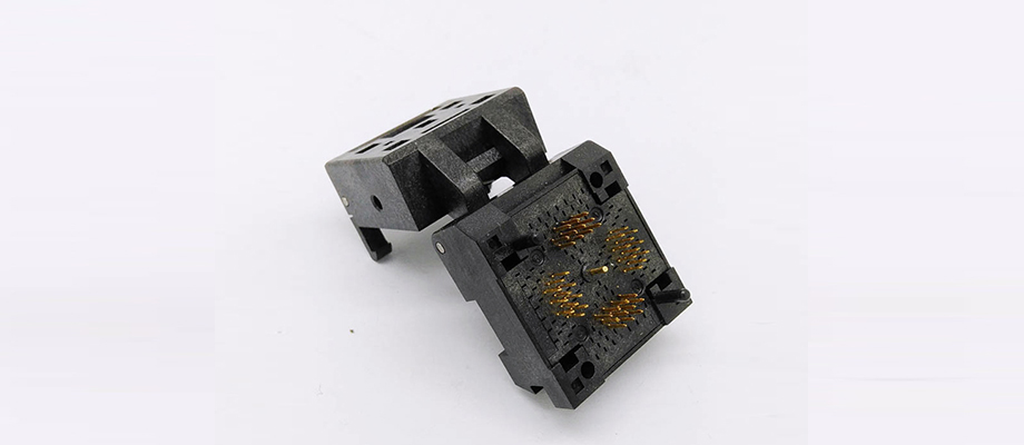 QFN44 MLF44 WLCSP44 Burn in Socket Pin Pitch 0.4mm IC Body Size 6*6mm OPEN TOP Flash Test Socket Adapter QFN44 burn-in socket