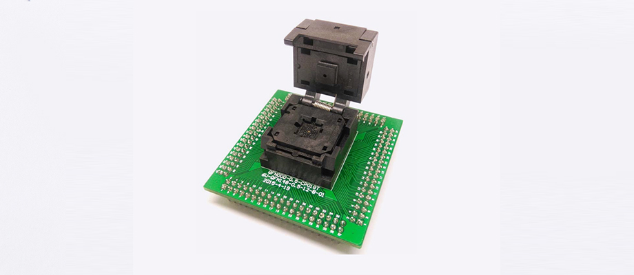 QFN44 MLF44 WLCSP44 SMT32 Single-Board programming socket Pitch 0.4mm IC Size 6X6mm Test Socket Adapter