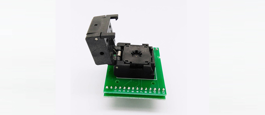 QFN24 MLF24 WLCSP24 to DIP24 Double-Board Programming Socket Pitch 0.5mm IC Body Size 4x4mm MPU6050 Flash Test Socket Adapter