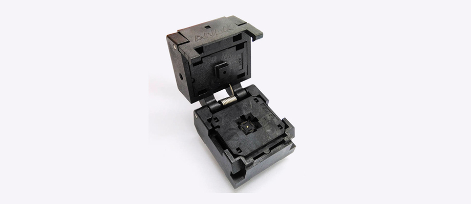 QFN24 MLF24 WLCSP24 Burn in Socket Pin Pitch 0.4mm IC Body Size 4x4mm IC549-0244-016-G Flash Test Socket Adapter