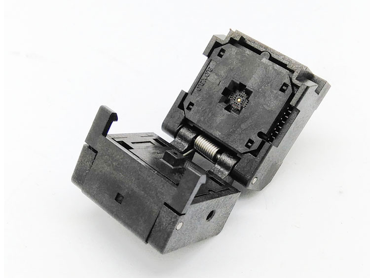 QFN20 MLF20 WLCSP20 Burn in Socket Adapter Pitch 0.4mm IC Body Size 3x3mm IC549-0204-005-G Clamshell Test Socket