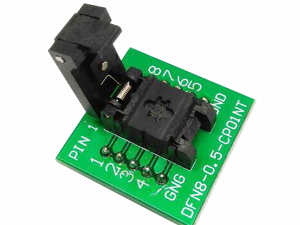 QFN8 DFN8 WSON8 Programming SocketSize 2x3mm QFN8 DFN8 WSON8 Programming SocketSize 2x3mm