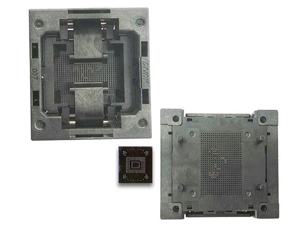 BGA80 OPEN TOP burn in socket pitch 1.0mm