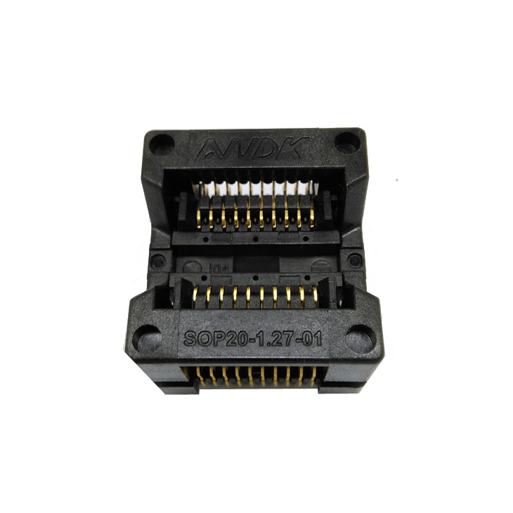 SOP20 SOIC20 SO20 Burn in Socket Pitch 1.27m