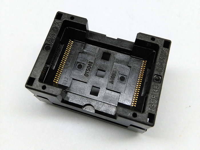 TSOP48-0.5 Open Top Broad Body Burn in Socket