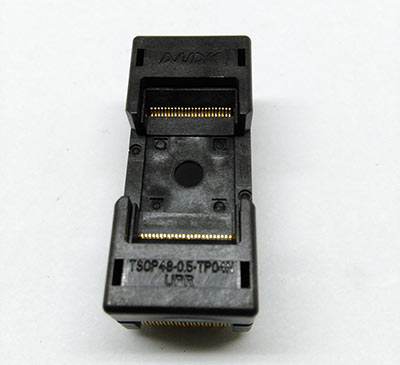 TSOP48 Long Open Top Burn in Socket Pin Pitch 0.5mm IC Test Sock