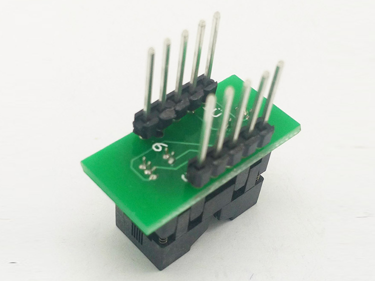 MSOP10 To DIP10 MCU Programmer Test Socket Pitch 0.5mm IC Body Width 3mm Programming Socket Adapter