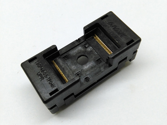 TSOP48 Long Open Top Burn in Socket Pin Pitch 0.5mm IC Test Sock