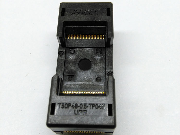 TSOP48 Long Open Top Burn in Socket Pin Pitch 0.5mm IC Test Sock