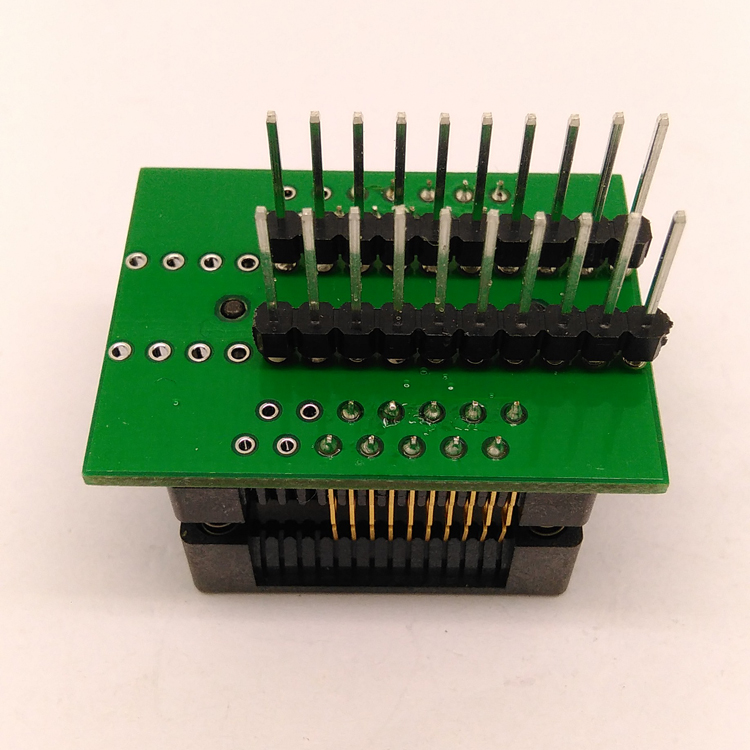 SOP20 SOIC 20 SO20 to DIP20 Programming Socket Pitch 1.27m