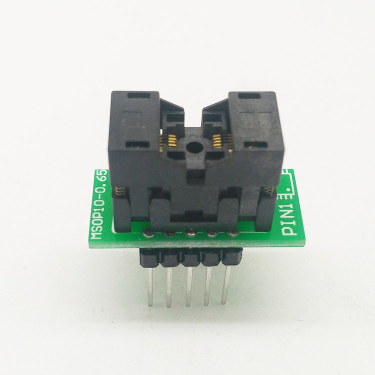 MSOP10 To DIP10 MCU Programmer Test Socket Pitch 0.5mm