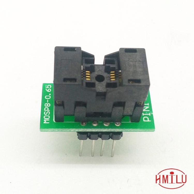 MSOP8 To DIP8 MCU Programmer Test Socket Pitch 0.65mm