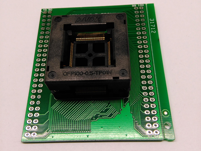 TQFP100 FQFP100 QFP100 to DIP100 Programming Socket