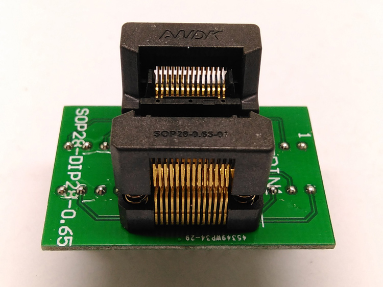 4.4mm 173mil SSOP28 test socket 