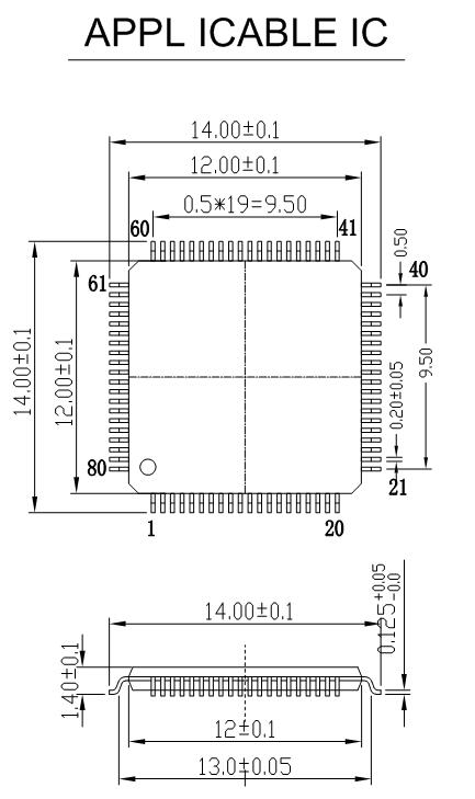 TQFP80 FQFP80 QFP80 Burn in Socket 