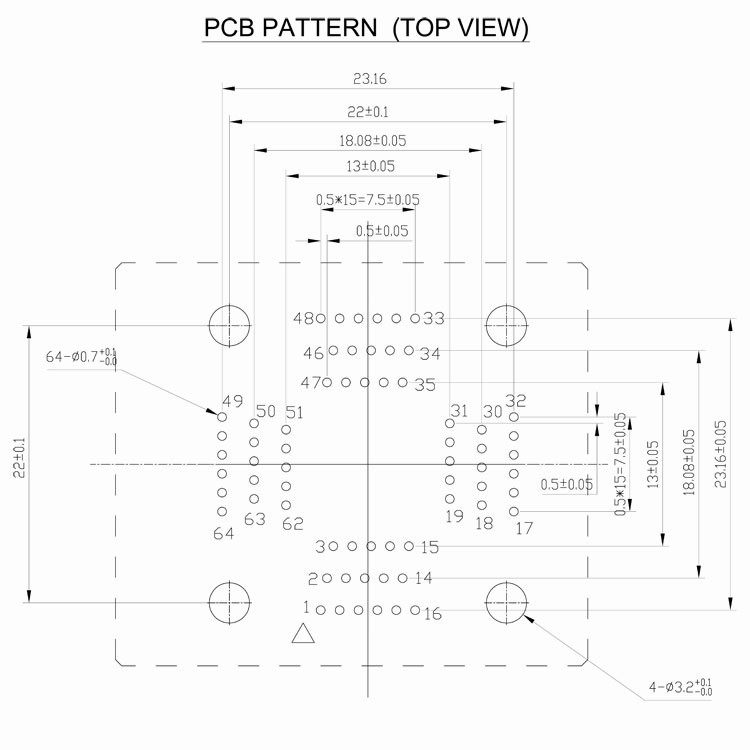 QFP64 TQFP64 LQFP64 Open top Structure Burn in Socket 