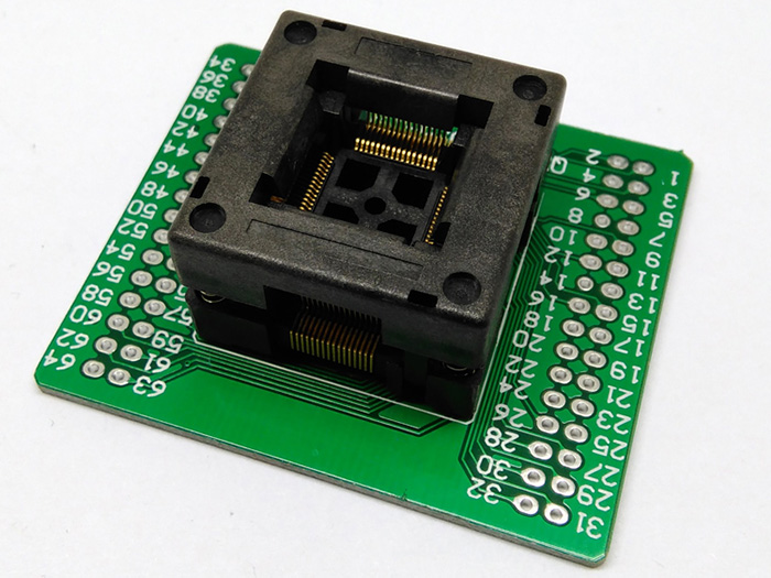 QFP64 TQFP64 LQFP64 Open top Structure Burn in Socket