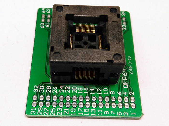 QFP64 TQFP64 LQFP64 Open top Structure Burn in Socket