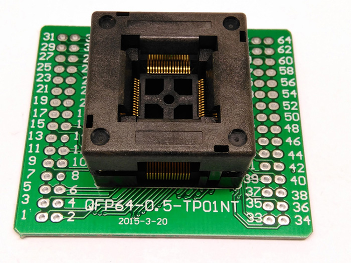 QFP64 TQFP64 LQFP64 Open top Structure Burn in Socket