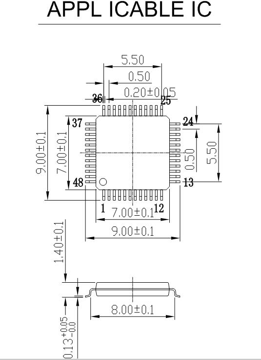 QFP48 TQFP48 LQFP48 Open top Programming socket