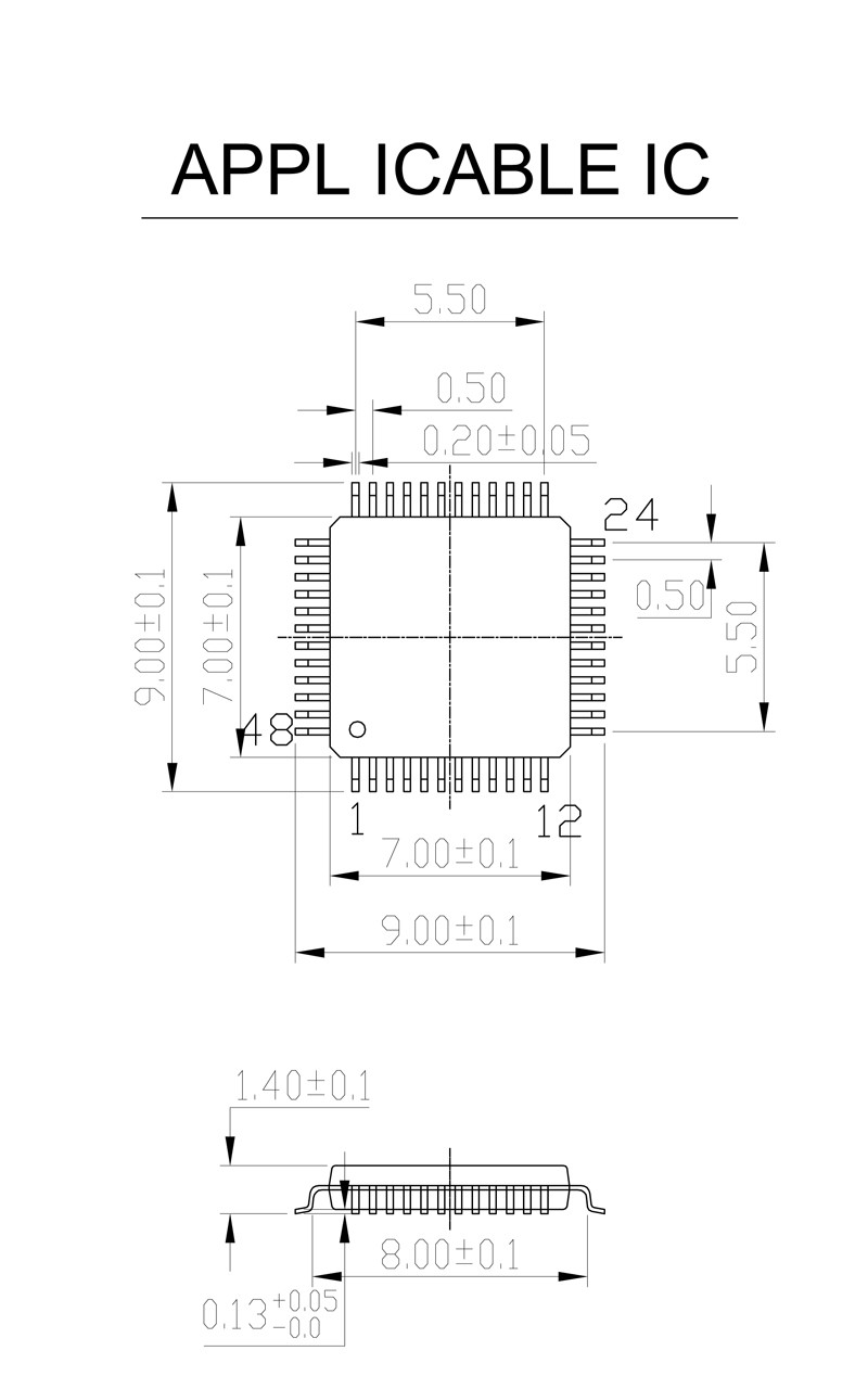 QFP48 TQFP48 LQFP48 to DIP48 MCU Programmer 