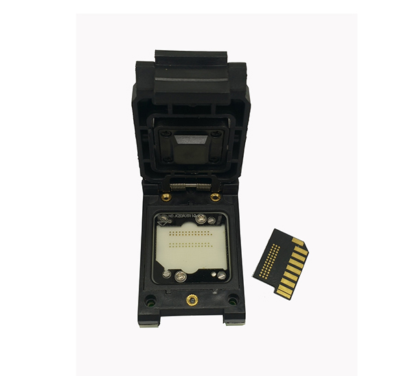 SD Card DIP48 Test Socket Clamshell Burn in Socket SD Chip for S