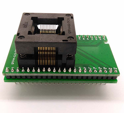 TQFP44 FQFP44 QFP44 to DIP44 Double-Board Programming Socket