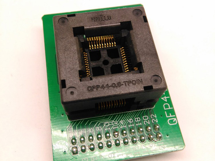 TQFP44 FQFP44 QFP44 to DIP44 Double-Board Programming Socket