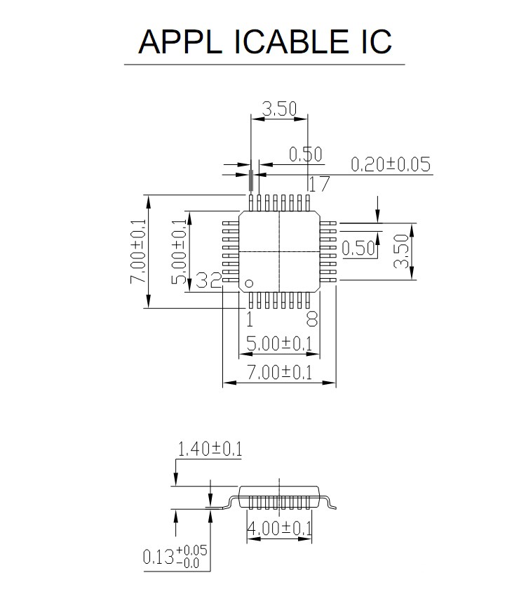 QFP32 TQFP32 LQFP32 to DIP32 Universal Programming Socket