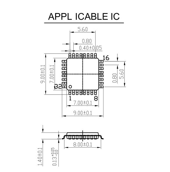 QFP32 TQFP32 LQFP32 Burn in Socket