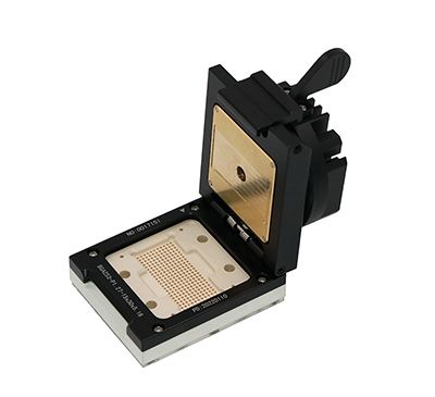 BGA253-1.27 knob clamshell burn in socket