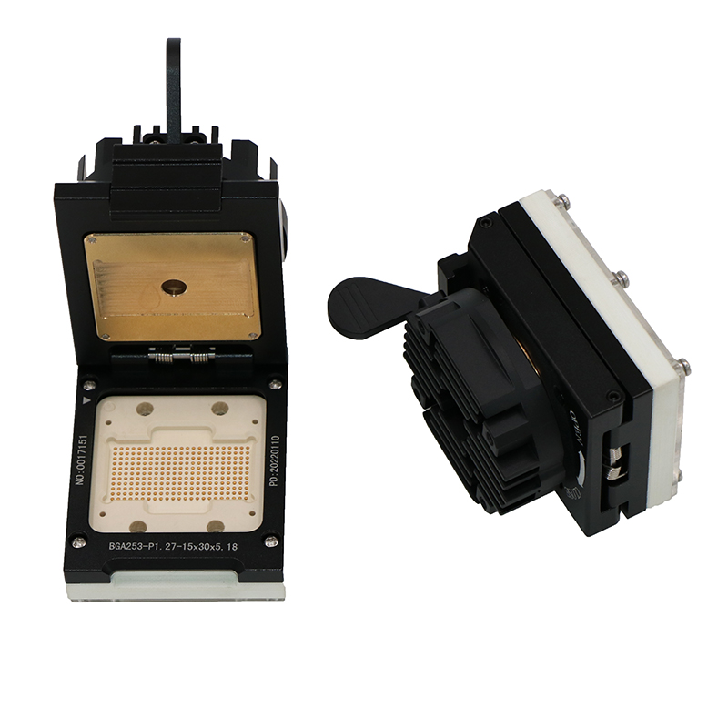 BGA253-1.27 knob clamshell final test socket