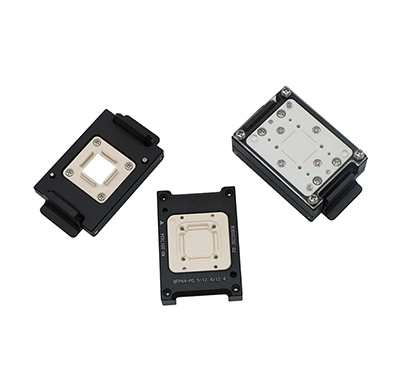 QFP64 CMOS Module Socket with Double Latch Design for ATE Test